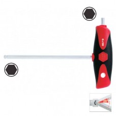 Wiha Hexagon Ball End Screwdriver with ComfortGrip - With Side Blade - 10.0 mm - 28377